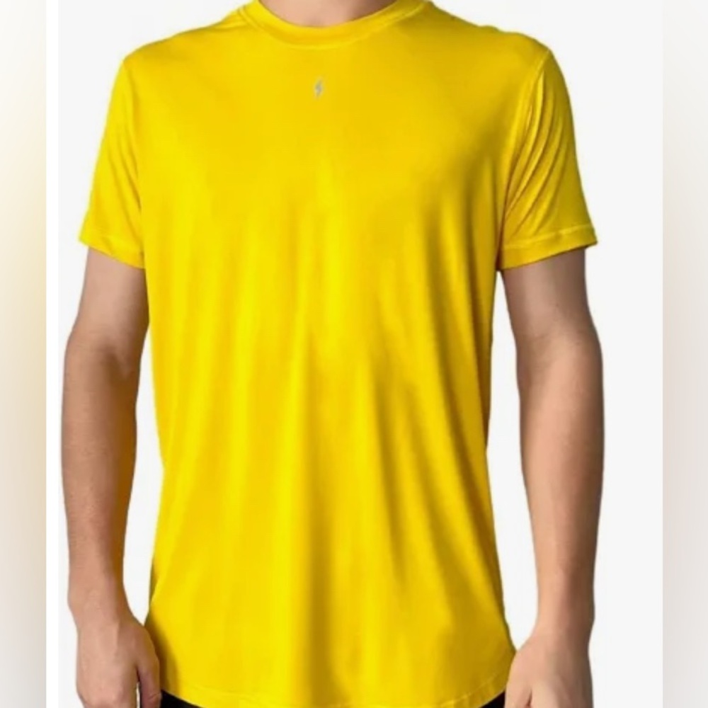 Bruce Bolt Yellow Short Sleeve Athletic Shirt